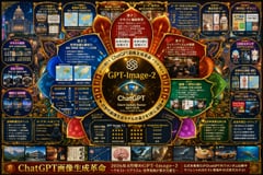 未来感あふれる AI 模型インフォグラフィックポスター