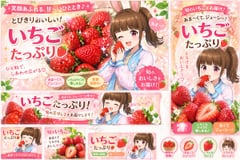 Anime Strawberry Promo Banner Set