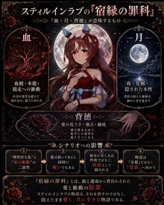信息图 / 教育视觉 - 哥特动漫象征主义信息图