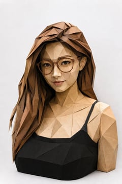 个人资料/头像 - 低多边形折纸纸艺人像