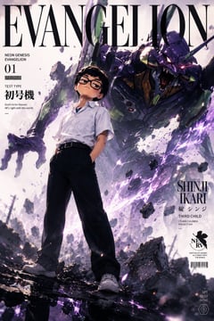 漫画/分镜 - 新世纪福音战士动漫杂志封面