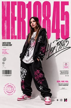 产品营销 - HER19845 街头服饰海报 · @username
