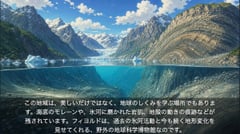信息图 / 教育视觉 - 动漫冰川峡湾地质幻灯片