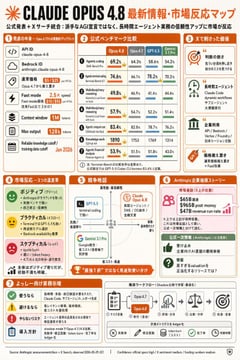 信息图 / 教育视觉 - Claude Opus 4.8 市场信息图