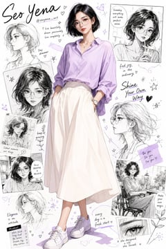 漫画/故事板 - 动漫风韩系时尚人像