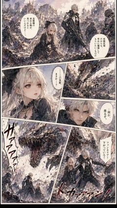 漫画/分镜 - 粗粝科幻少女漫画页