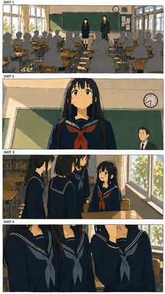 漫画/故事板 - 动漫教室分镜