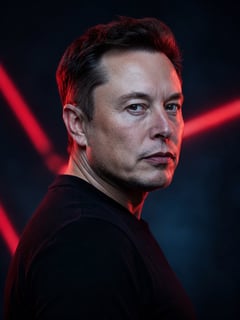 头像 / 头像 - 电影感霓虹棚拍人像