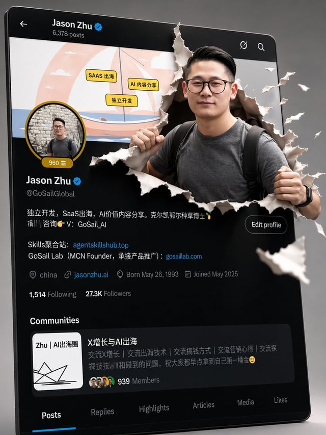 创作一幅超逼真的 3D 插画，描绘一个略微倾斜的 Twitter/X