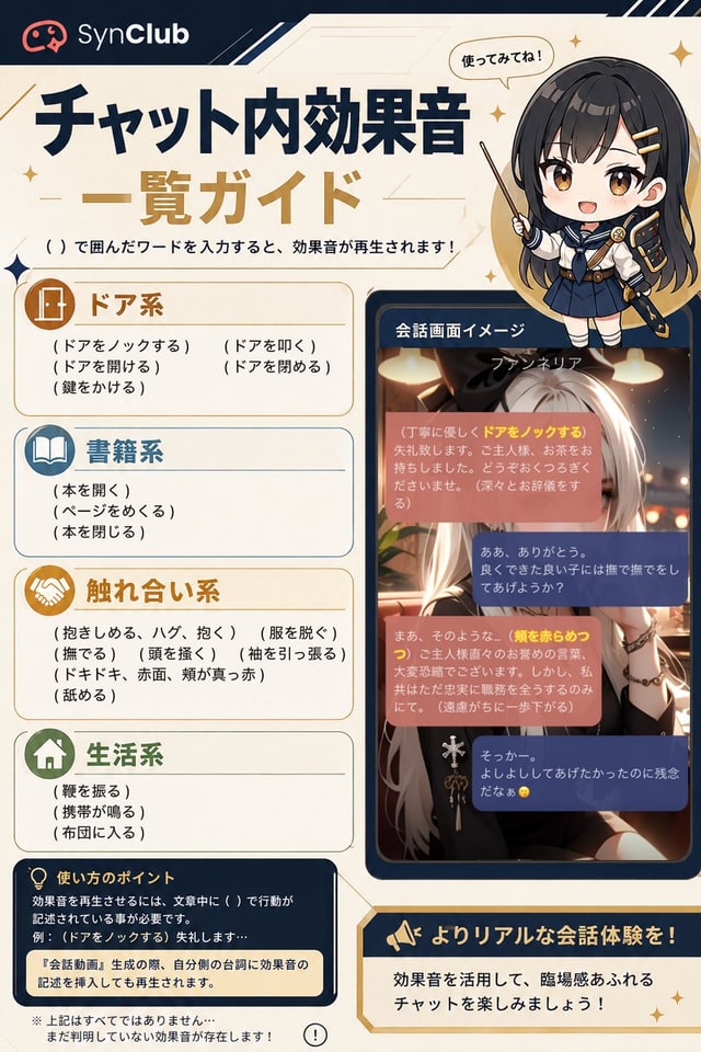 信息图 / 教育视觉 - SynClub 聊天音效指南