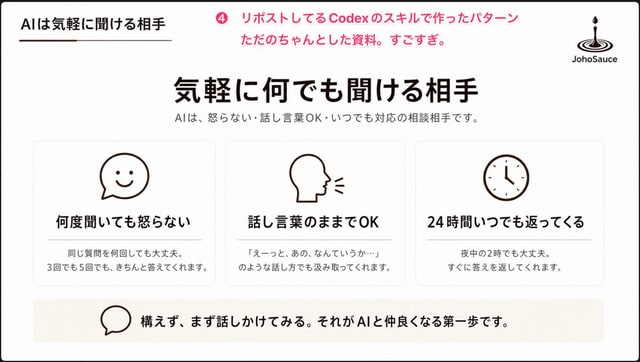 信息图 / 教育视觉 - 日语AI对话幻灯片