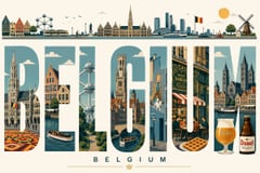 Bangkok Swiss Typography Poster